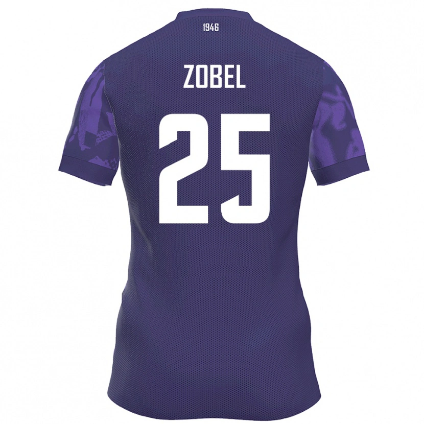 Danxen Män Tristan Zobel #25 Lila Vit Hemmatröja Matchtröjor 2025/26 Tröjor T-Tröja