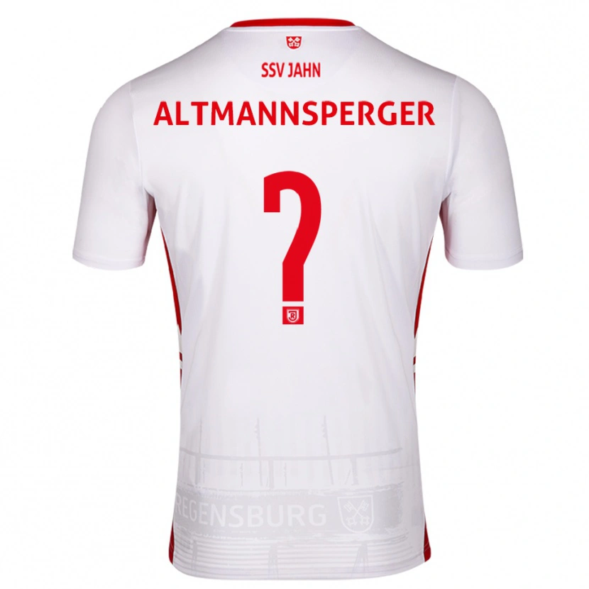 Danxen Män Felix Altmannsperger #0 Vit Röd Hemmatröja Matchtröjor 2025/26 Tröjor T-Tröja