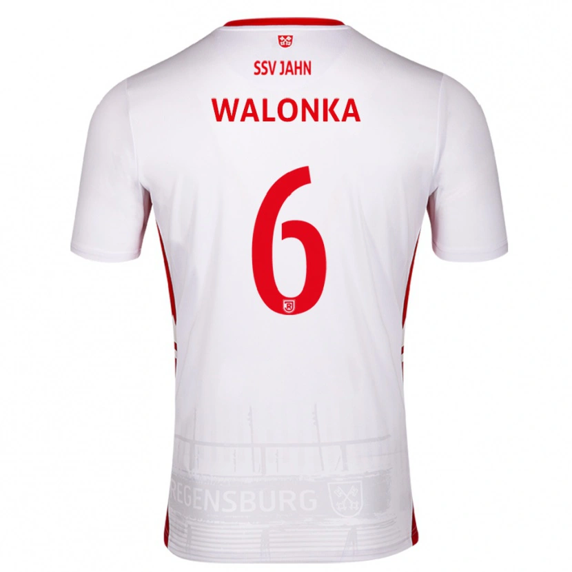 Danxen Män Luca Walonka #6 Vit Röd Hemmatröja Matchtröjor 2025/26 Tröjor T-Tröja