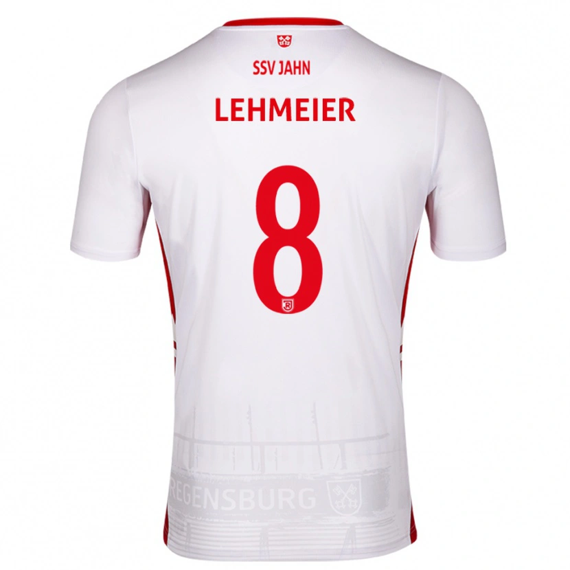Danxen Män Joel Lehmeier #8 Vit Röd Hemmatröja Matchtröjor 2025/26 Tröjor T-Tröja