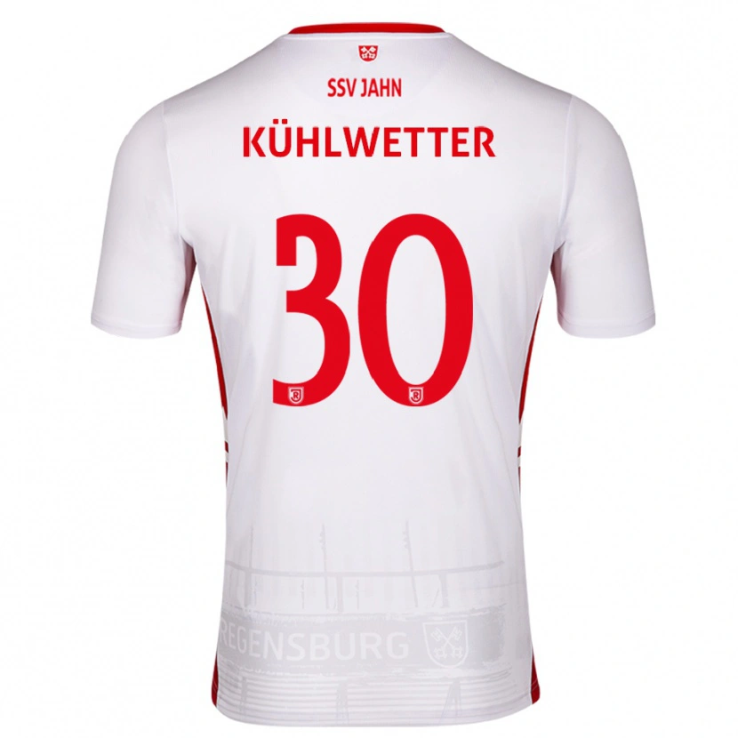 Danxen Män Christian Kühlwetter #30 Vit Röd Hemmatröja Matchtröjor 2025/26 Tröjor T-Tröja