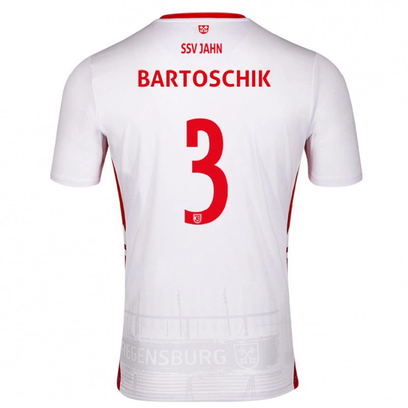 Danxen Män Felix Bartoschik #3 Vit Röd Hemmatröja Matchtröjor 2025/26 Tröjor T-Tröja