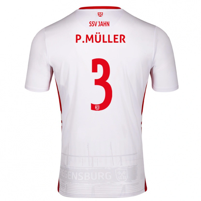 Danxen Män Paul Müller #3 Vit Röd Hemmatröja Matchtröjor 2025/26 Tröjor T-Tröja