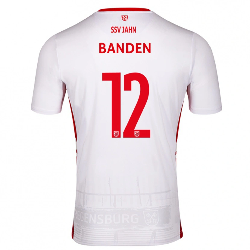 Danxen Män Ante Banden #12 Vit Röd Hemmatröja Matchtröjor 2025/26 Tröjor T-Tröja