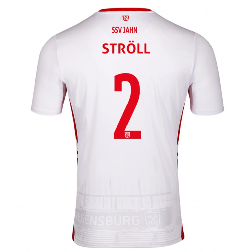 Danxen Män Maurice Ströll #2 Vit Röd Hemmatröja Matchtröjor 2025/26 Tröjor T-Tröja