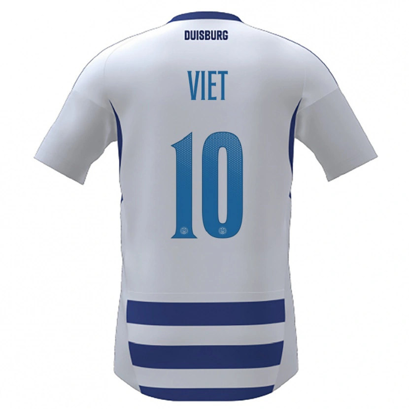 Danxen Män Christian Viet #10 Vit Blå Hemmatröja Matchtröjor 2025/26 Tröjor T-Tröja