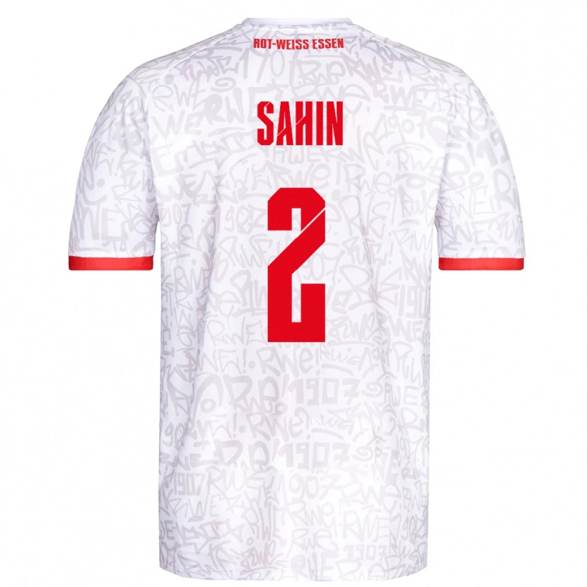 Danxen Män Can Sahin #2 Vit Röd Hemmatröja Matchtröjor 2025/26 Tröjor T-Tröja
