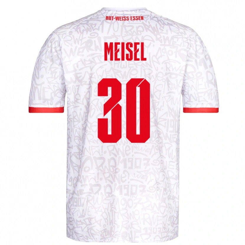 Danxen Män Kelsey Owusu #30 Vit Röd Hemmatröja Matchtröjor 2025/26 Tröjor T-Tröja
