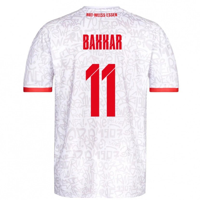 Danxen Män Baraa Bakkar #11 Vit Röd Hemmatröja Matchtröjor 2025/26 Tröjor T-Tröja