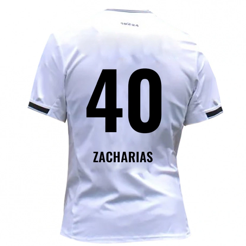 Danxen Män Marlon Zacharias #40 Vit Röd Hemmatröja Matchtröjor 2025/26 Tröjor T-Tröja