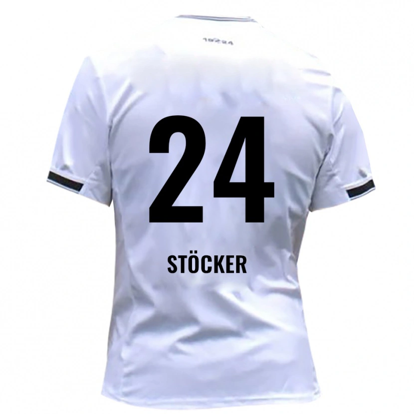 Danxen Män Michel Stöcker #24 Vit Röd Hemmatröja Matchtröjor 2025/26 Tröjor T-Tröja
