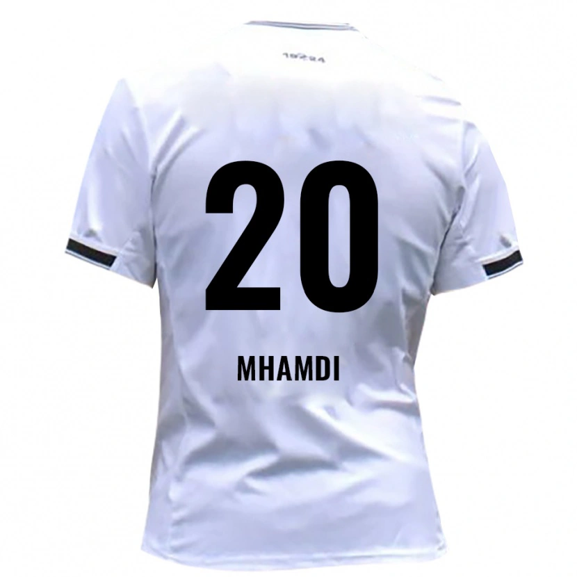 Danxen Män Oualid Mhamdi #20 Vit Röd Hemmatröja Matchtröjor 2025/26 Tröjor T-Tröja