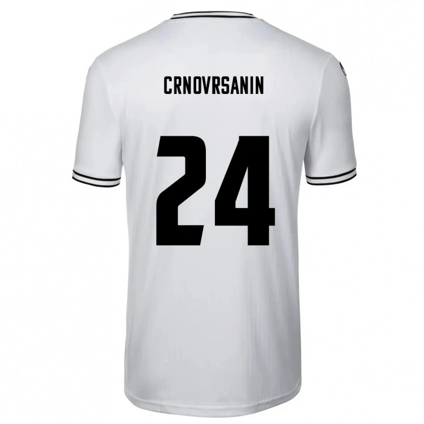 Danxen Män Sadin Crnovrsanin #24 Vit Svart Hemmatröja Matchtröjor 2025/26 Tröjor T-Tröja