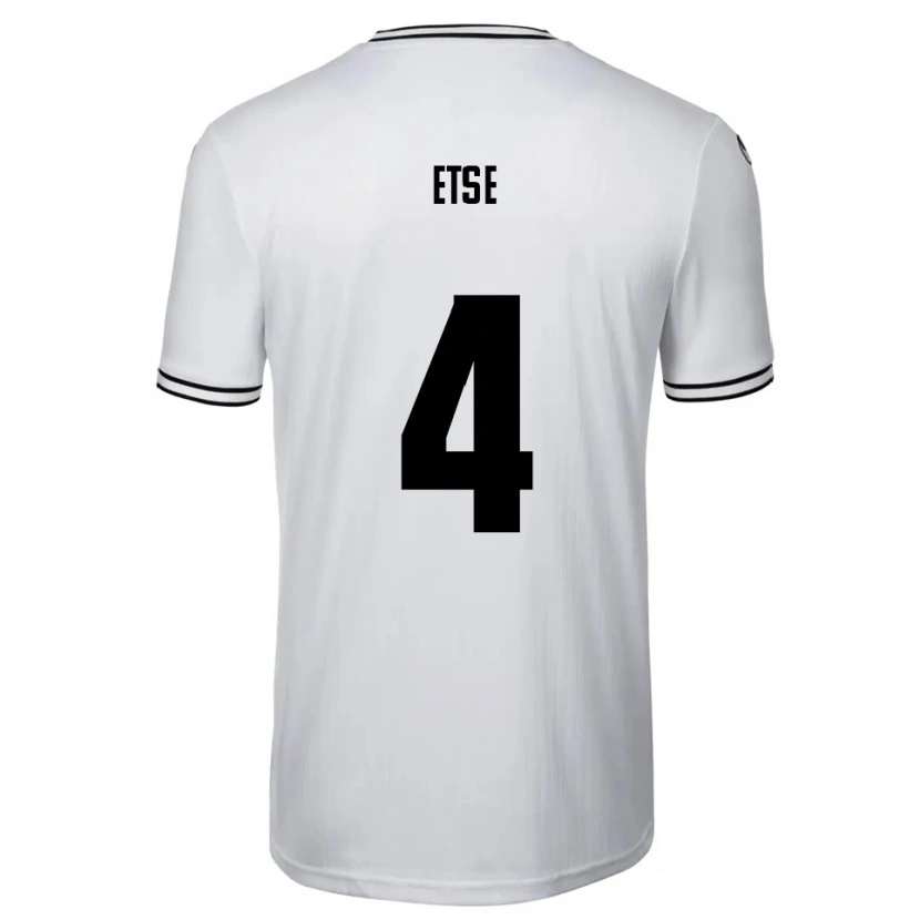 Danxen Män Julian Etse #4 Vit Svart Hemmatröja Matchtröjor 2025/26 Tröjor T-Tröja