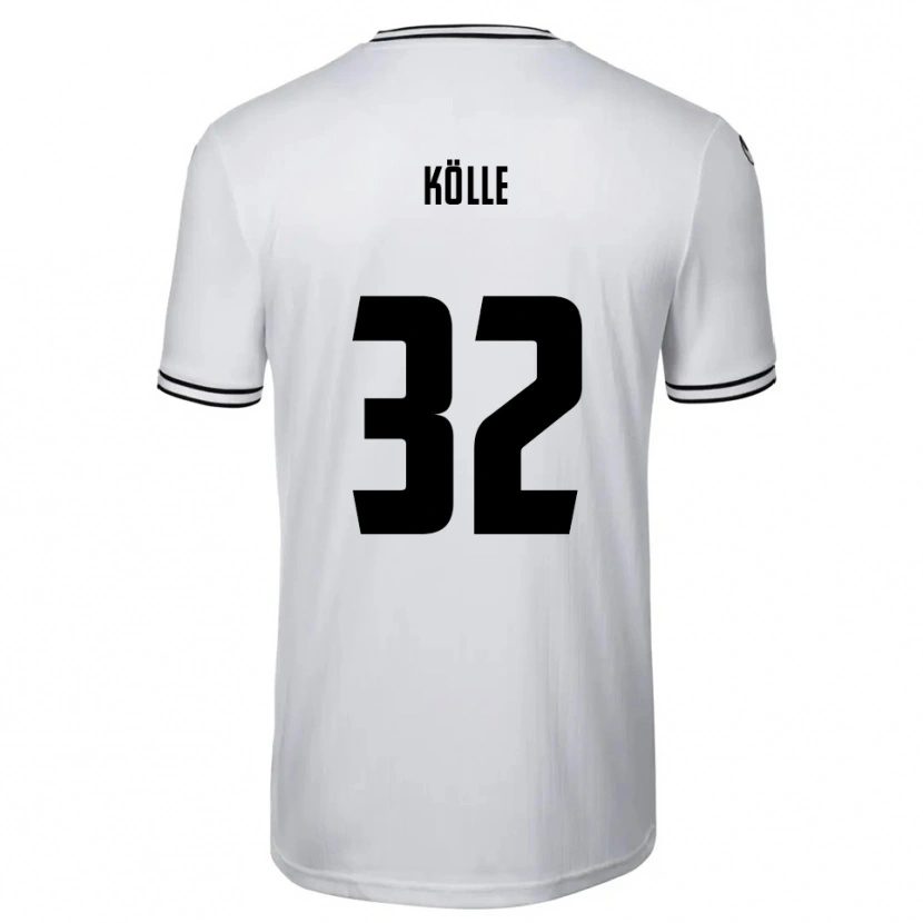 Danxen Män Niklas Kölle #32 Vit Svart Hemmatröja Matchtröjor 2025/26 Tröjor T-Tröja