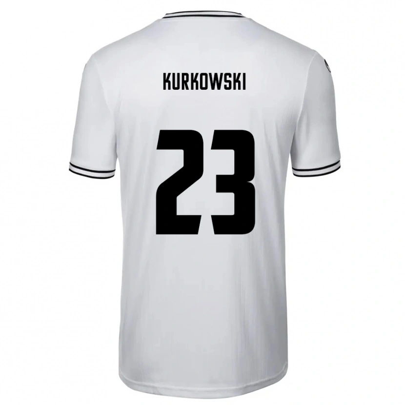 Danxen Män Hannes Kurkowski #23 Vit Svart Hemmatröja Matchtröjor 2025/26 Tröjor T-Tröja