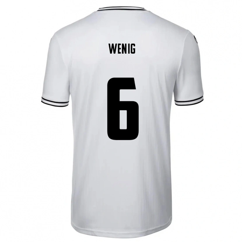 Danxen Män Marcel Wenig #6 Vit Svart Hemmatröja Matchtröjor 2025/26 Tröjor T-Tröja