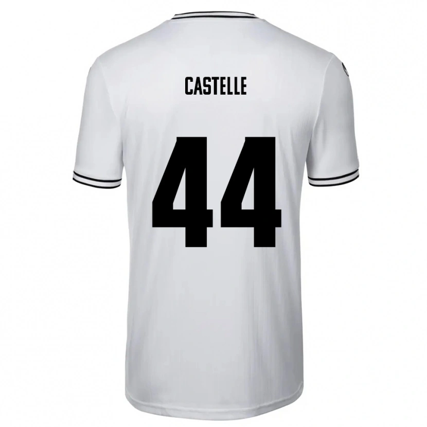 Danxen Män Niklas Castelle #44 Vit Svart Hemmatröja Matchtröjor 2025/26 Tröjor T-Tröja