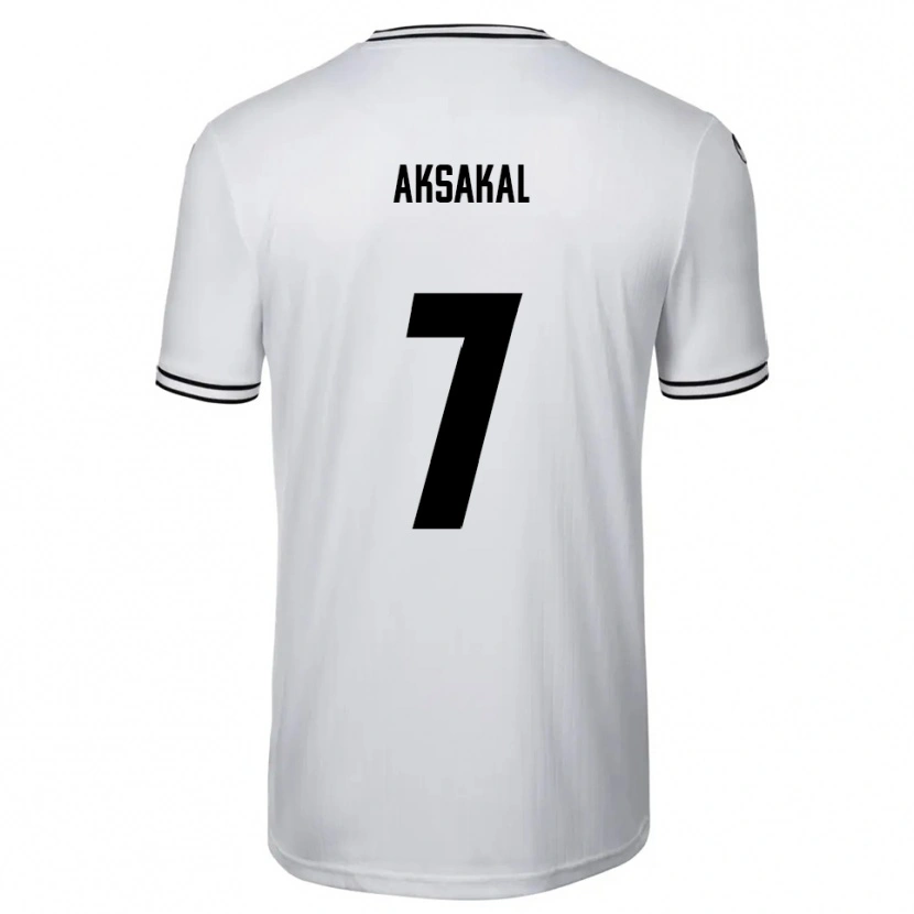 Danxen Män Ensar Aksakal #7 Vit Svart Hemmatröja Matchtröjor 2025/26 Tröjor T-Tröja