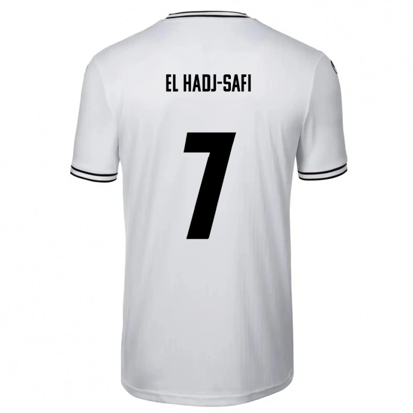Danxen Män Iljas El Hadj-Safi #7 Vit Svart Hemmatröja Matchtröjor 2025/26 Tröjor T-Tröja