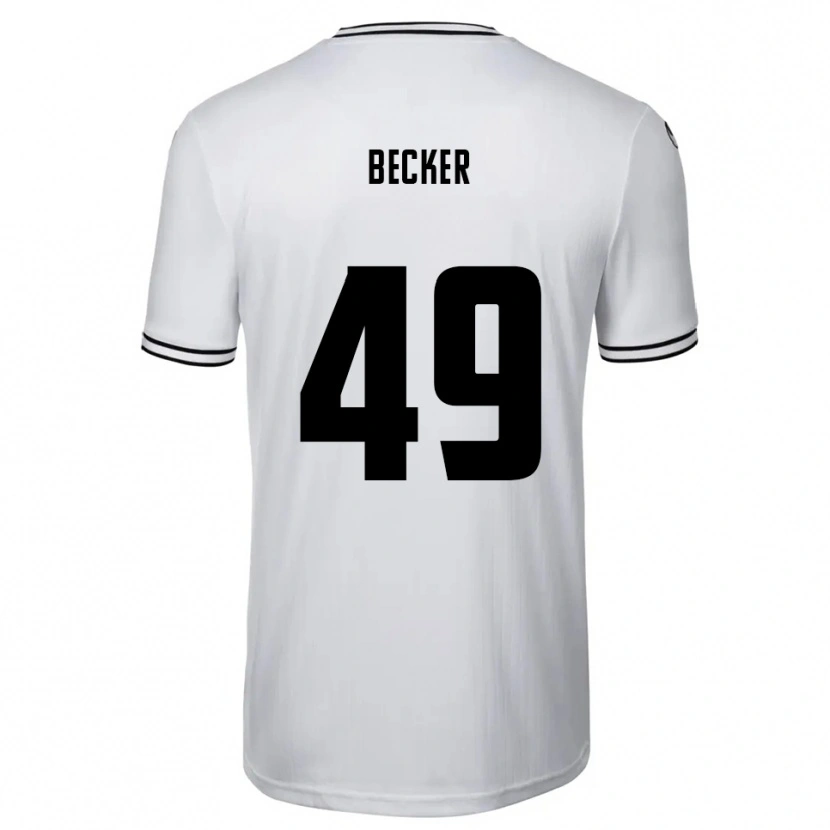 Danxen Män André Becker #49 Vit Svart Hemmatröja Matchtröjor 2025/26 Tröjor T-Tröja