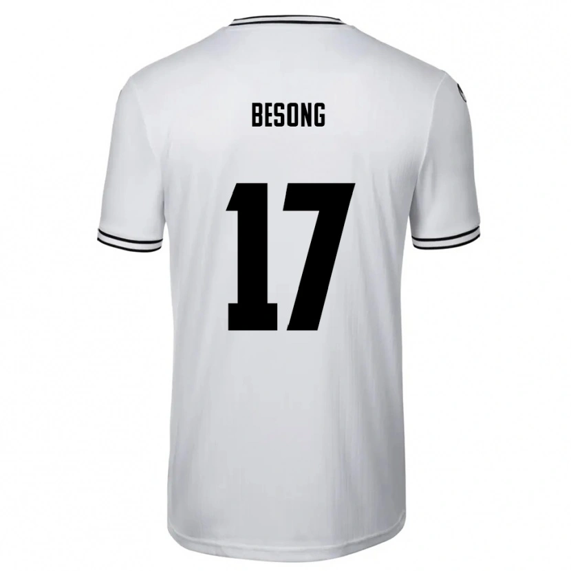 Danxen Män Paul-Philipp Besong #17 Vit Svart Hemmatröja Matchtröjor 2025/26 Tröjor T-Tröja