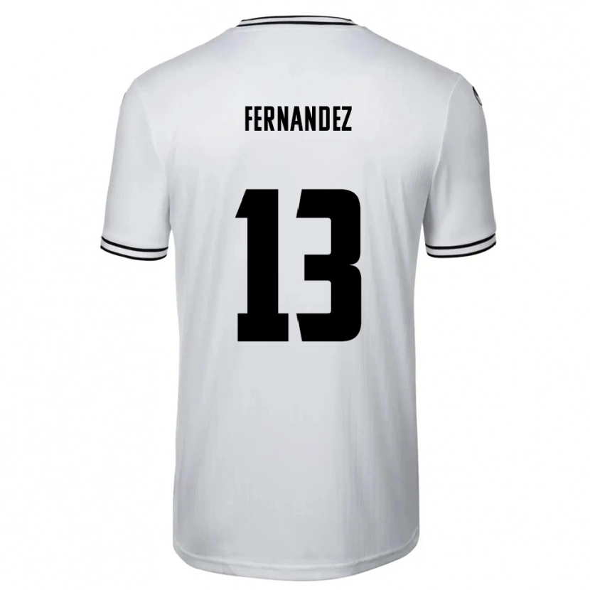 Danxen Män Luis Fernandez #13 Vit Svart Hemmatröja Matchtröjor 2025/26 Tröjor T-Tröja