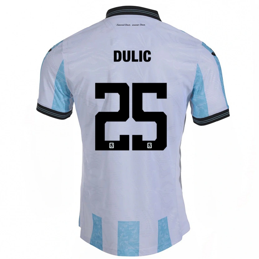 Danxen Män Sean Dulic #25 Vit Himmelsblå Hemmatröja Matchtröjor 2025/26 Tröjor T-Tröja