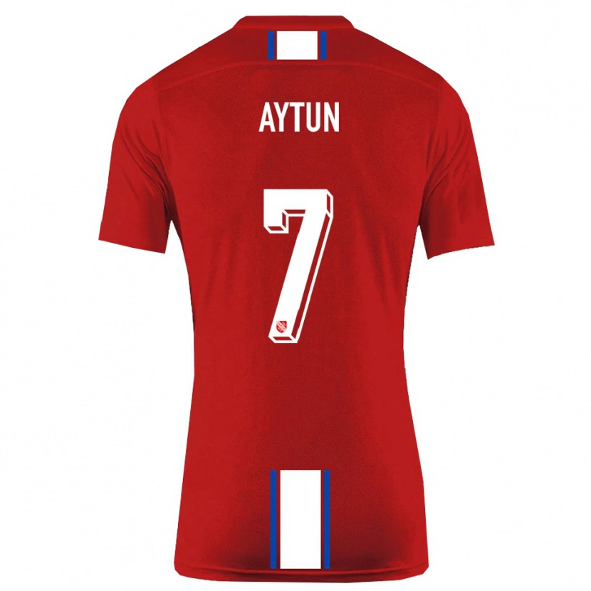 Danxen Män Emre Aytun #7 Röd Vit Hemmatröja Matchtröjor 2025/26 Tröjor T-Tröja