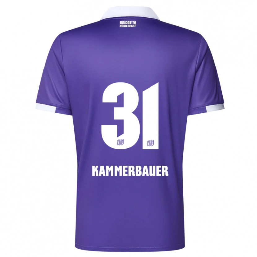 Danxen Män Patrick Kammerbauer #31 Lila Vit Hemmatröja Matchtröjor 2025/26 Tröjor T-Tröja