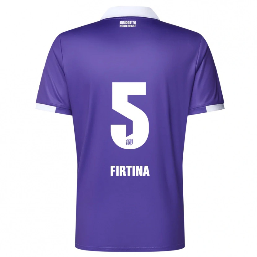 Danxen Män Taha Firtina #5 Lila Vit Hemmatröja Matchtröjor 2025/26 Tröjor T-Tröja