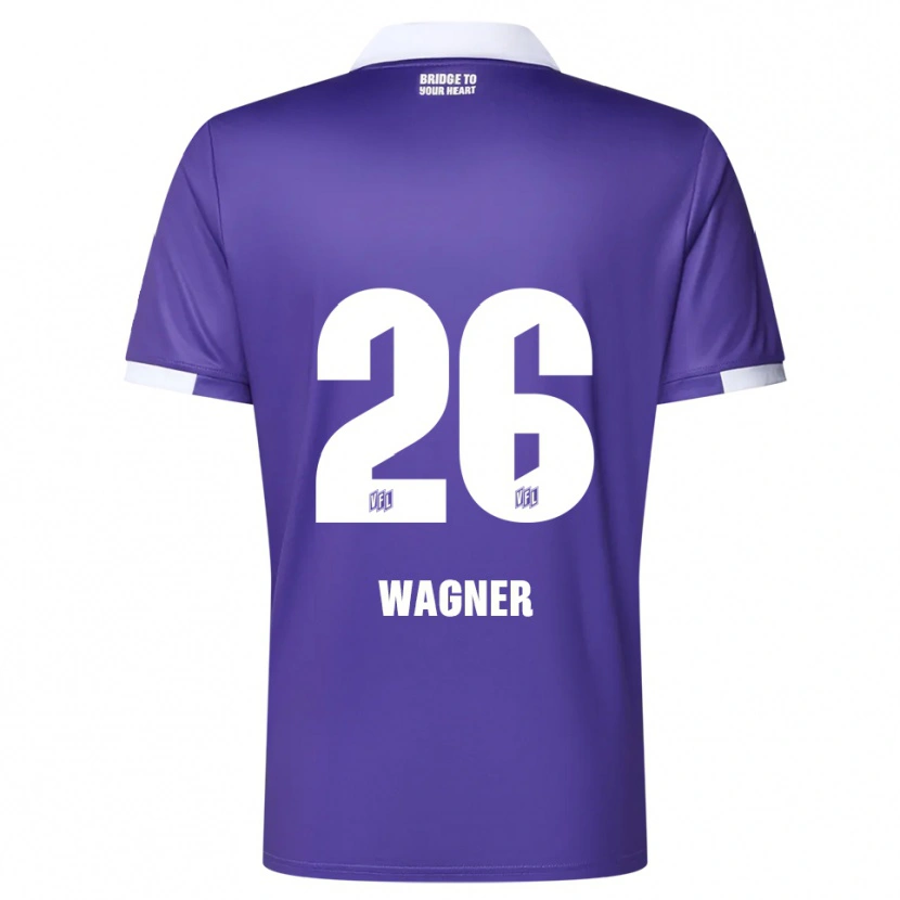 Danxen Män Fridolin Wagner #26 Lila Vit Hemmatröja Matchtröjor 2025/26 Tröjor T-Tröja