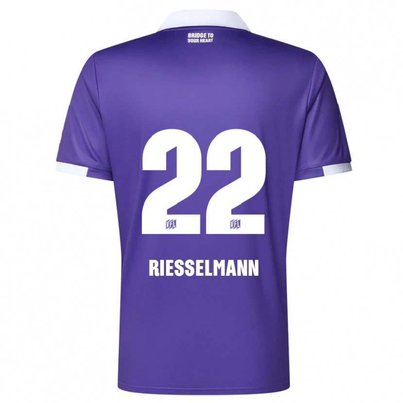 Danxen Män Bernd Riesselmann #22 Lila Vit Hemmatröja Matchtröjor 2025/26 Tröjor T-Tröja