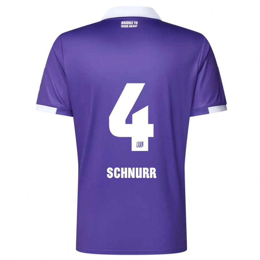 Danxen Män Maxim Schnurr #4 Lila Vit Hemmatröja Matchtröjor 2025/26 Tröjor T-Tröja