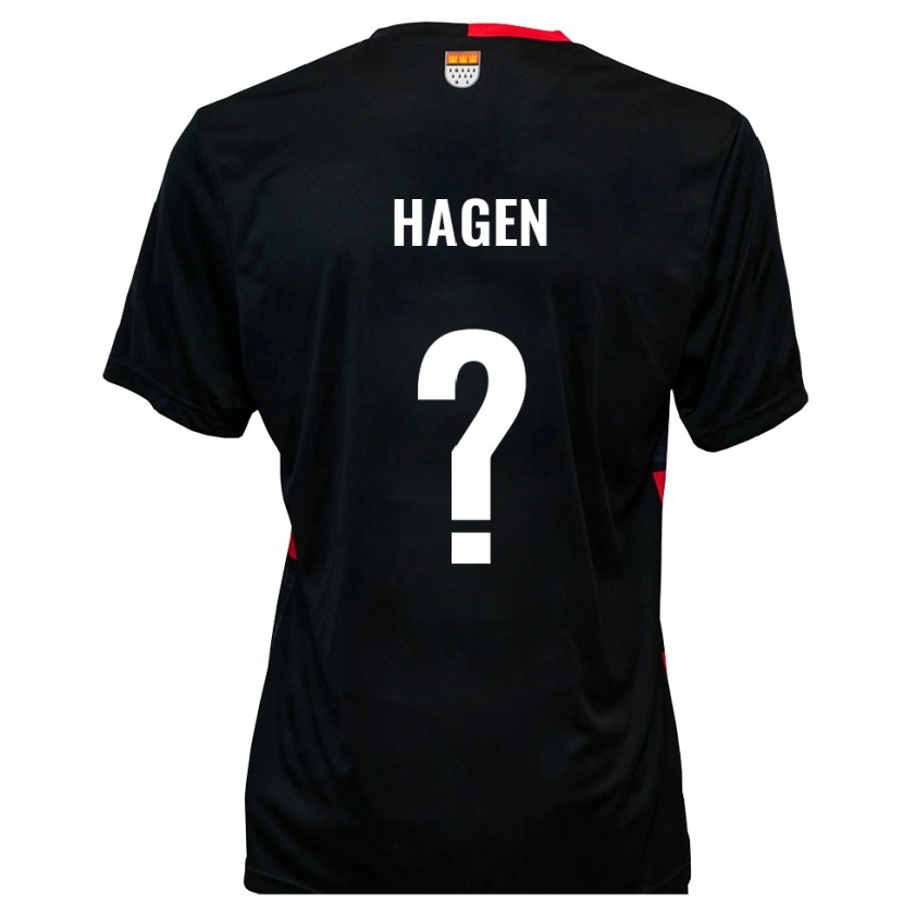 Danxen Män Jacqueline Katharina Hagen #0 Svart Röd Hemmatröja Matchtröjor 2025/26 Tröjor T-Tröja