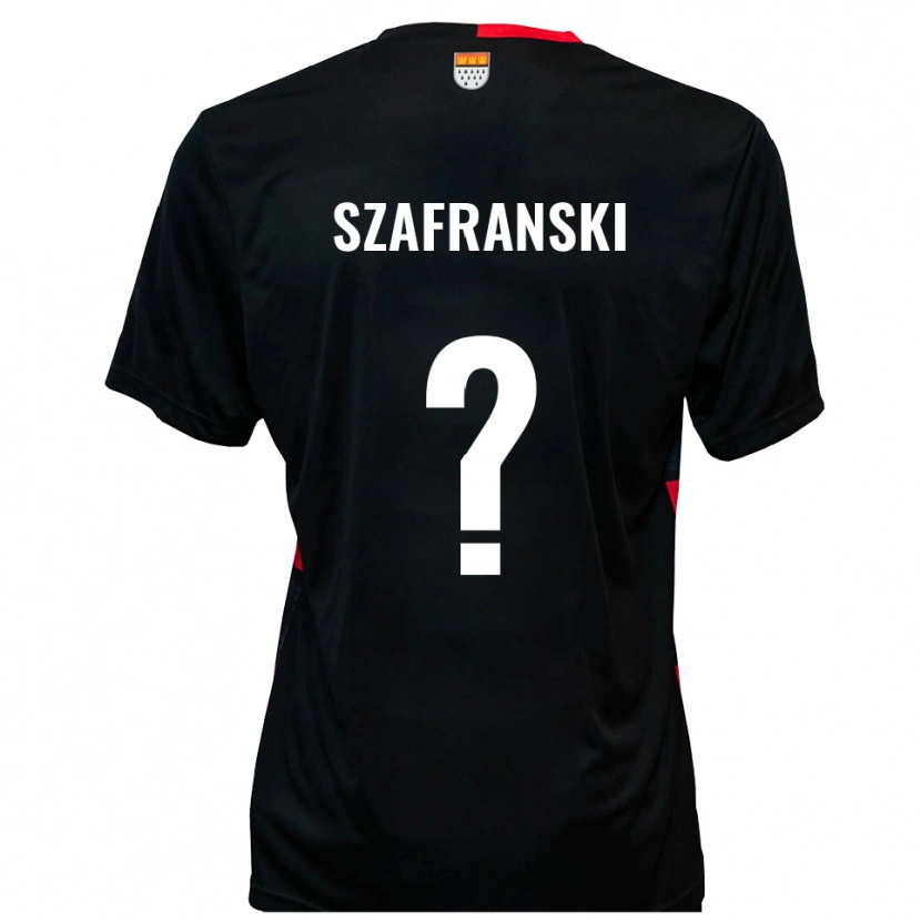 Danxen Män Svenja Szafranski #0 Svart Röd Hemmatröja Matchtröjor 2025/26 Tröjor T-Tröja