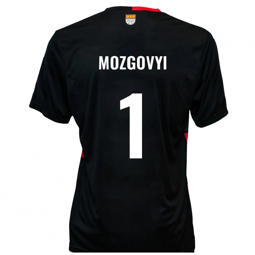 Danxen Män Arseniy Mozgovyi #1 Svart Röd Hemmatröja Matchtröjor 2025/26 Tröjor T-Tröja