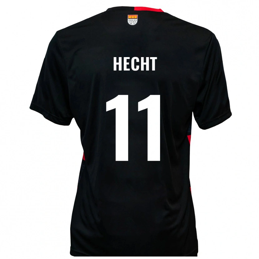 Danxen Män Leon Hecht #11 Svart Röd Hemmatröja Matchtröjor 2025/26 Tröjor T-Tröja