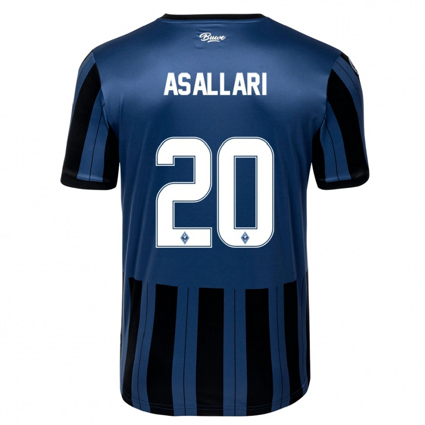 Danxen Män Kushtrim Asallari #20 Blå Grå Svart Hemmatröja Matchtröjor 2025/26 Tröjor T-Tröja