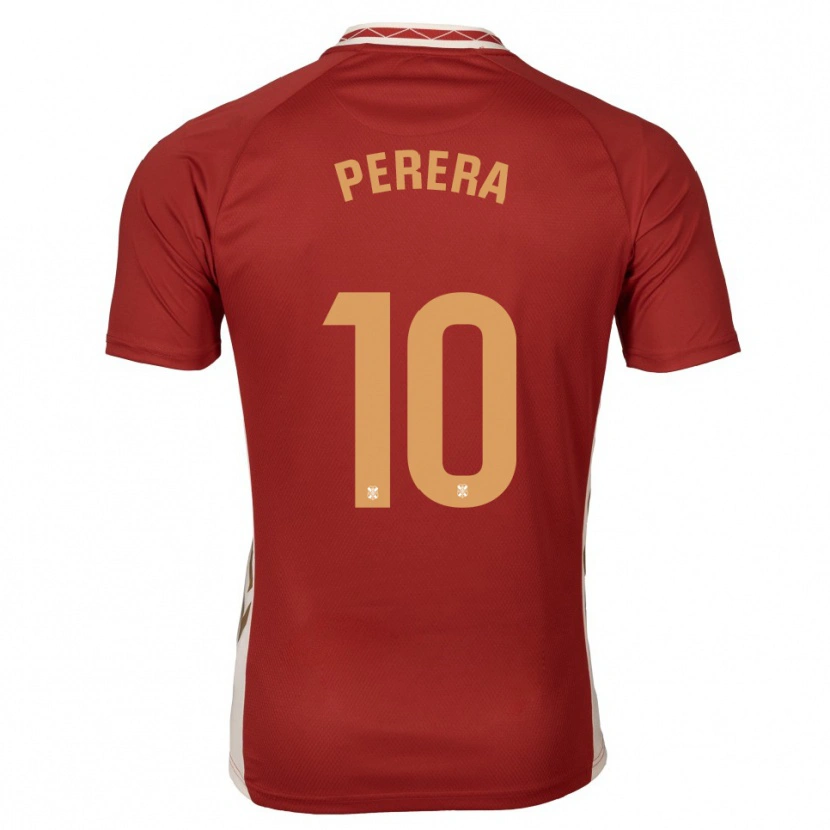 Danxen Män Dylan Perera #10 Vinröd Guld Bortatröja Matchtröjor 2025/26 Tröjor T-Tröja