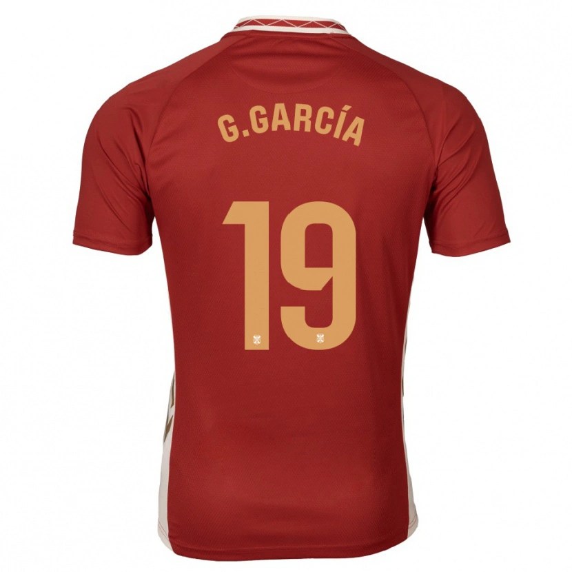 Danxen Män Giovani García #19 Vinröd Guld Bortatröja Matchtröjor 2025/26 Tröjor T-Tröja