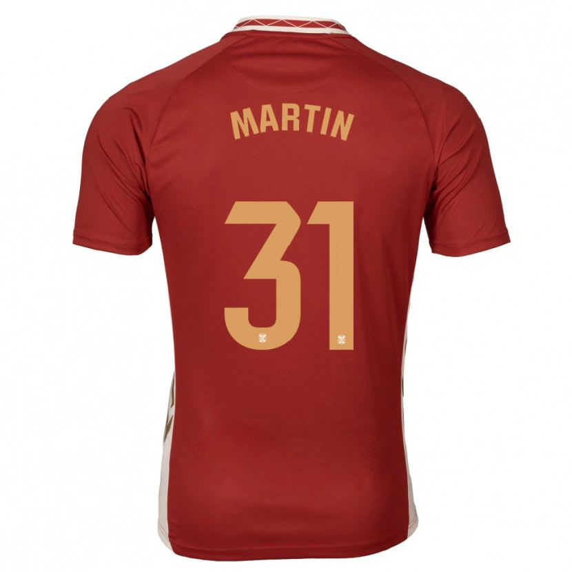Danxen Män Guille Martin #31 Vinröd Guld Bortatröja Matchtröjor 2025/26 Tröjor T-Tröja