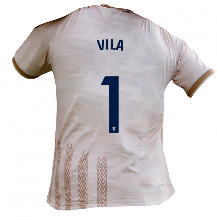 Danxen Män Ramón Vila #1 Benvit Brun Bortatröja Matchtröjor 2025/26 Tröjor T-Tröja