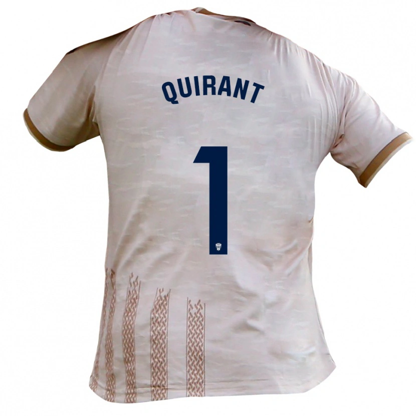 Danxen Män Luismi Quirant #1 Benvit Brun Bortatröja Matchtröjor 2025/26 Tröjor T-Tröja