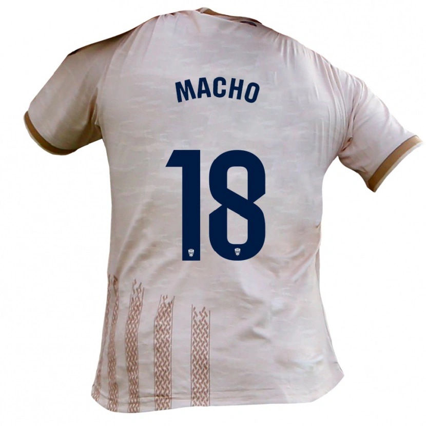 Danxen Män Guillermo Macho #18 Benvit Brun Bortatröja Matchtröjor 2025/26 Tröjor T-Tröja
