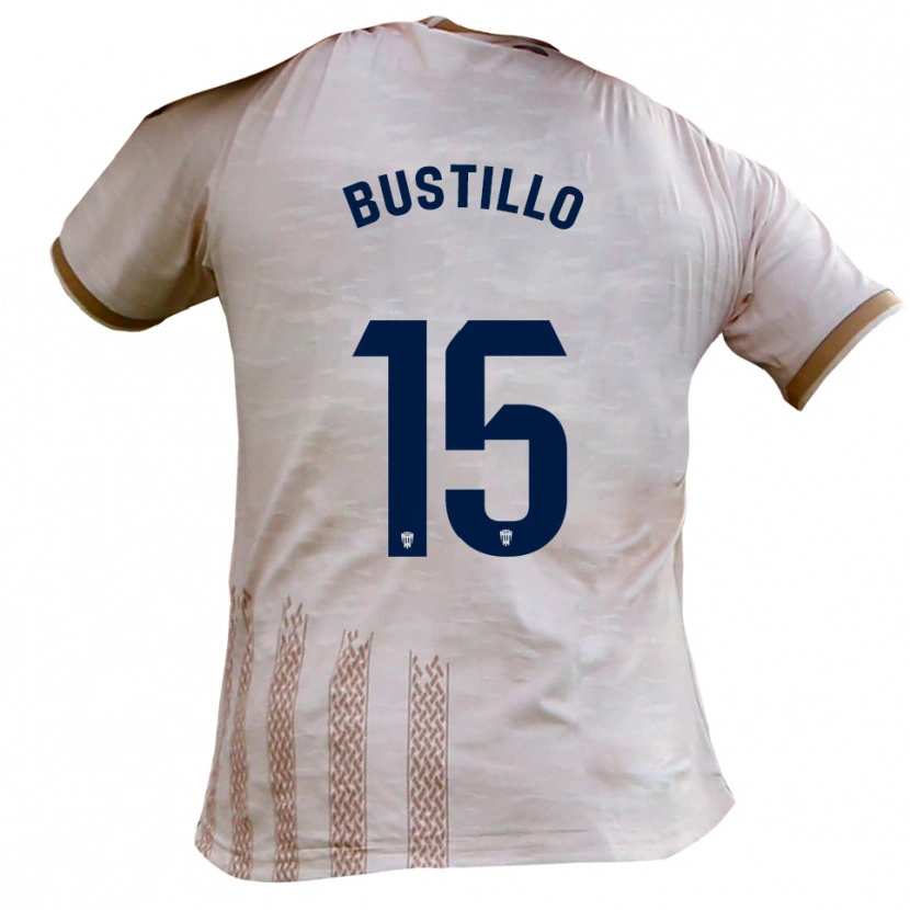 Danxen Män Marcos Bustillo #15 Benvit Brun Bortatröja Matchtröjor 2025/26 Tröjor T-Tröja