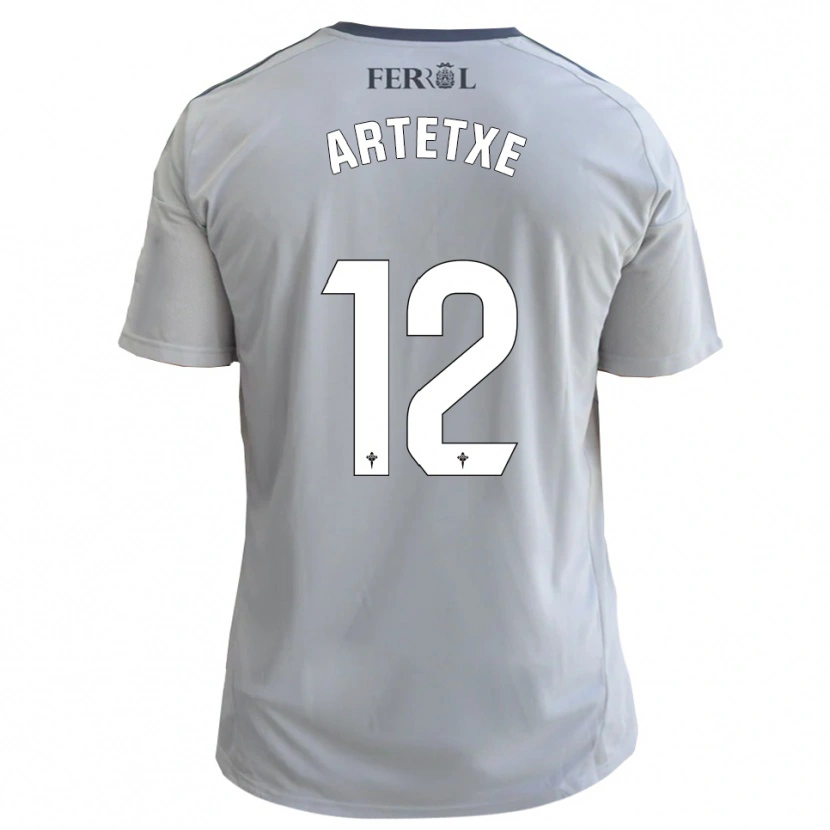 Danxen Män Markel Artetxe #12 Grå Silver Bortatröja Matchtröjor 2025/26 Tröjor T-Tröja