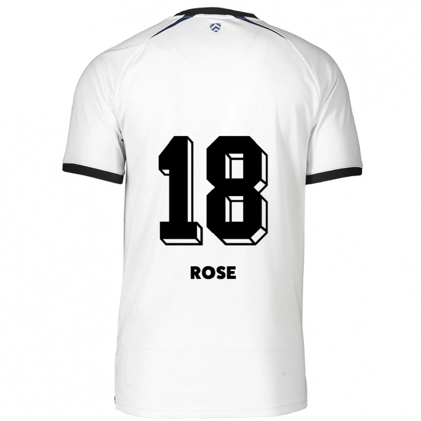 Danxen Män Rafael Rose #18 Vit Svart Bortatröja Matchtröjor 2025/26 Tröjor T-Tröja