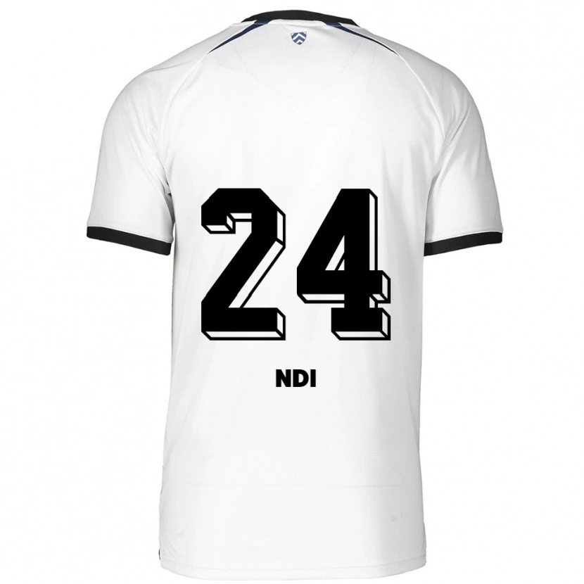 Danxen Män Bradley Ndi #24 Vit Svart Bortatröja Matchtröjor 2025/26 Tröjor T-Tröja