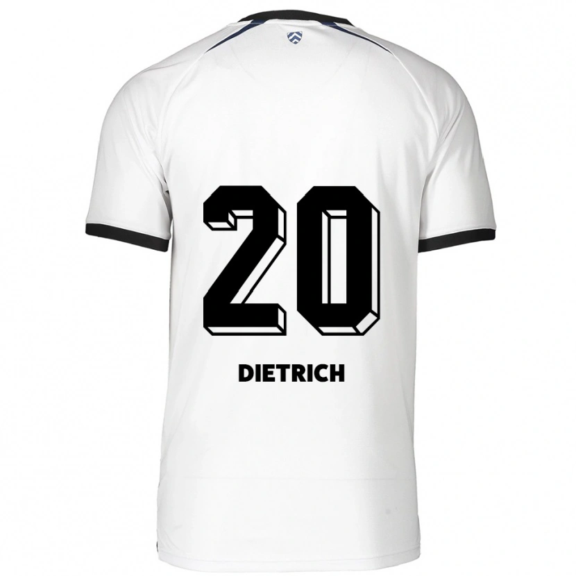 Danxen Män Sam Dietrich #20 Vit Svart Bortatröja Matchtröjor 2025/26 Tröjor T-Tröja